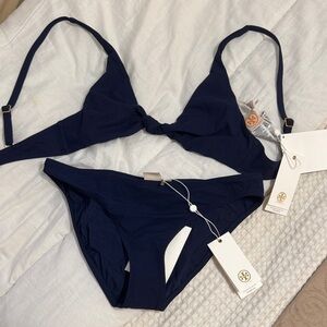 Tory Burch Dark Blue Bikini Set